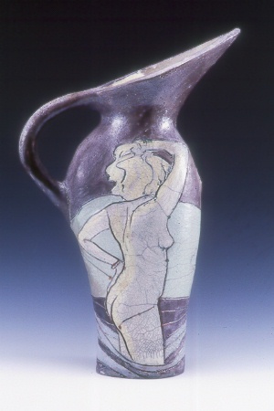 Large Pitcher with woman L.jpg (40793 bytes)